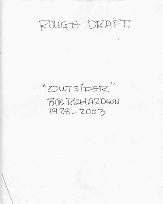 Outsider Rough Draft Bob Richardson Taschenbuch Kartoniert / Broschiert Englisch