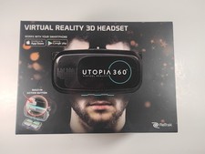 Utopia 360 Virtual Reality 3D Headset with Bluetooth Controller New