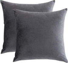 Velvet Decorative Throw Pillow Covers Cushion Cover Pillow Case for Sofa Couch B