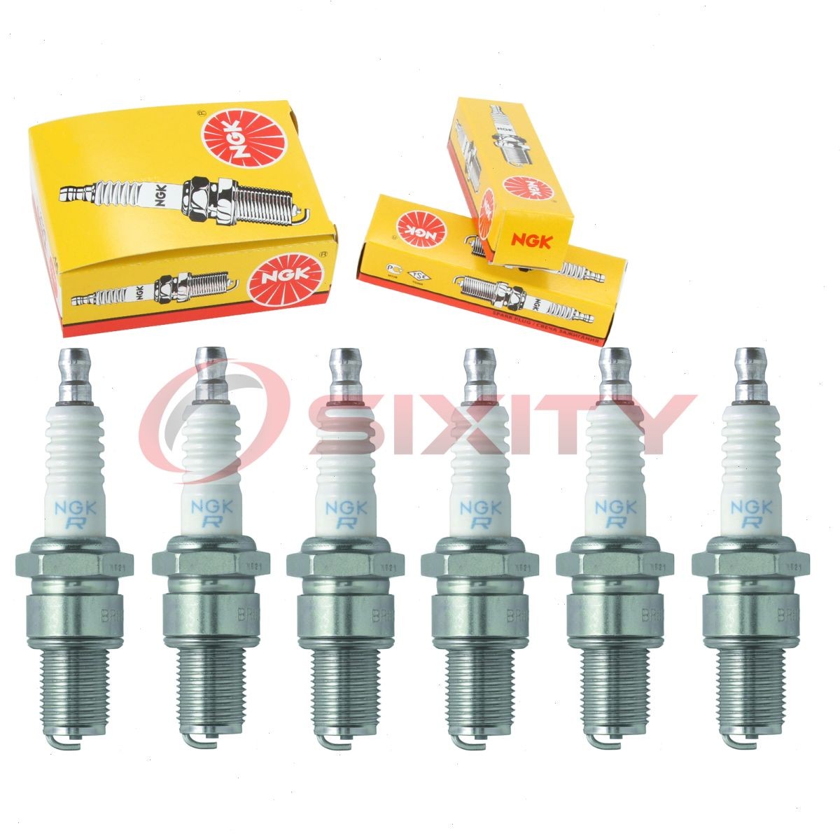 6 pc NGK 5866 BR5ES Standard Spark Plugs for WR9CC WR9C WR8CP WR8CC WR8C dy