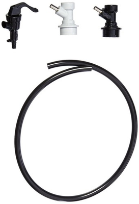 #ad Ball Lock Dispense Kit Ball Lock Liquid In and Gas Out Tubing and Faucet $23.58