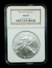 2006-W Burnished Silver Eagle NGC MS 69 #7540