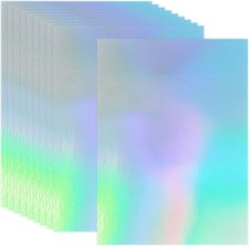 30 Sheets Holographic Cardstock, 8.5 x 11 Shiny Iridescent Mirror Paper Thick