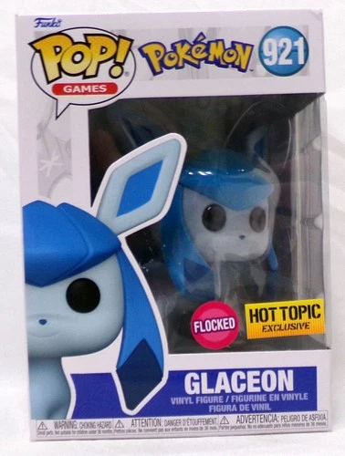 Funko Pop! Nintendo Pokemon 921 Glaceon Flocked Hot Topic Exclusive
