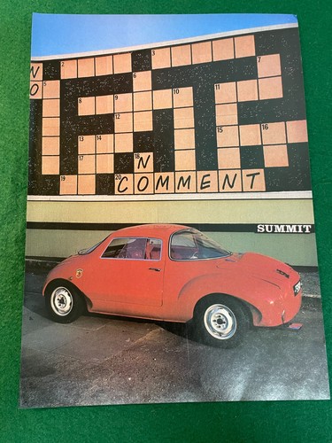 FIAT ABARTH COUPE RED ADVERT A4 FILE A