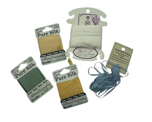 Embroidery Silk Ribbon Lot Bucilla Treenway Silks Elsies Exquisiques