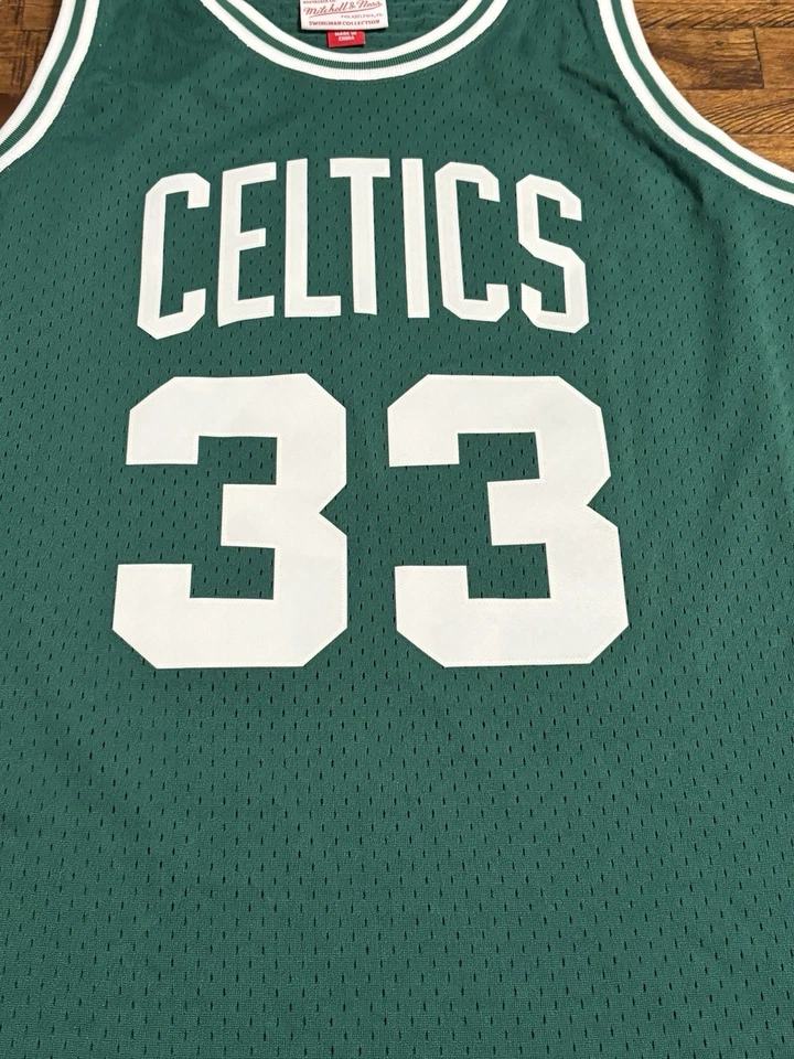 Camiseta Mitchell & Ness Larry Bird Verde 1985-86 Swingman NBA Talla L Celtics Nueva Sin Etiquetas Foto 3 de 4