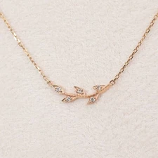agete Laurel K10 Laurel Necklace Diamond 24 4195