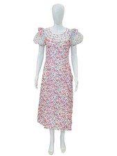 LoveShackFancy Honor Dress Muti Cream Symphony Floral Printed Midi Gown Size S 4