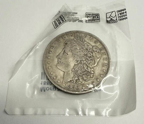 1880 Morgan Silver Dollar $1 Very Fine Littleton Coin Sealed