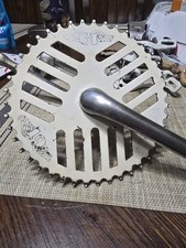 GT Performer Stamped White 43T CHEESE GRATER Sprocket 86 87 88 Bmx