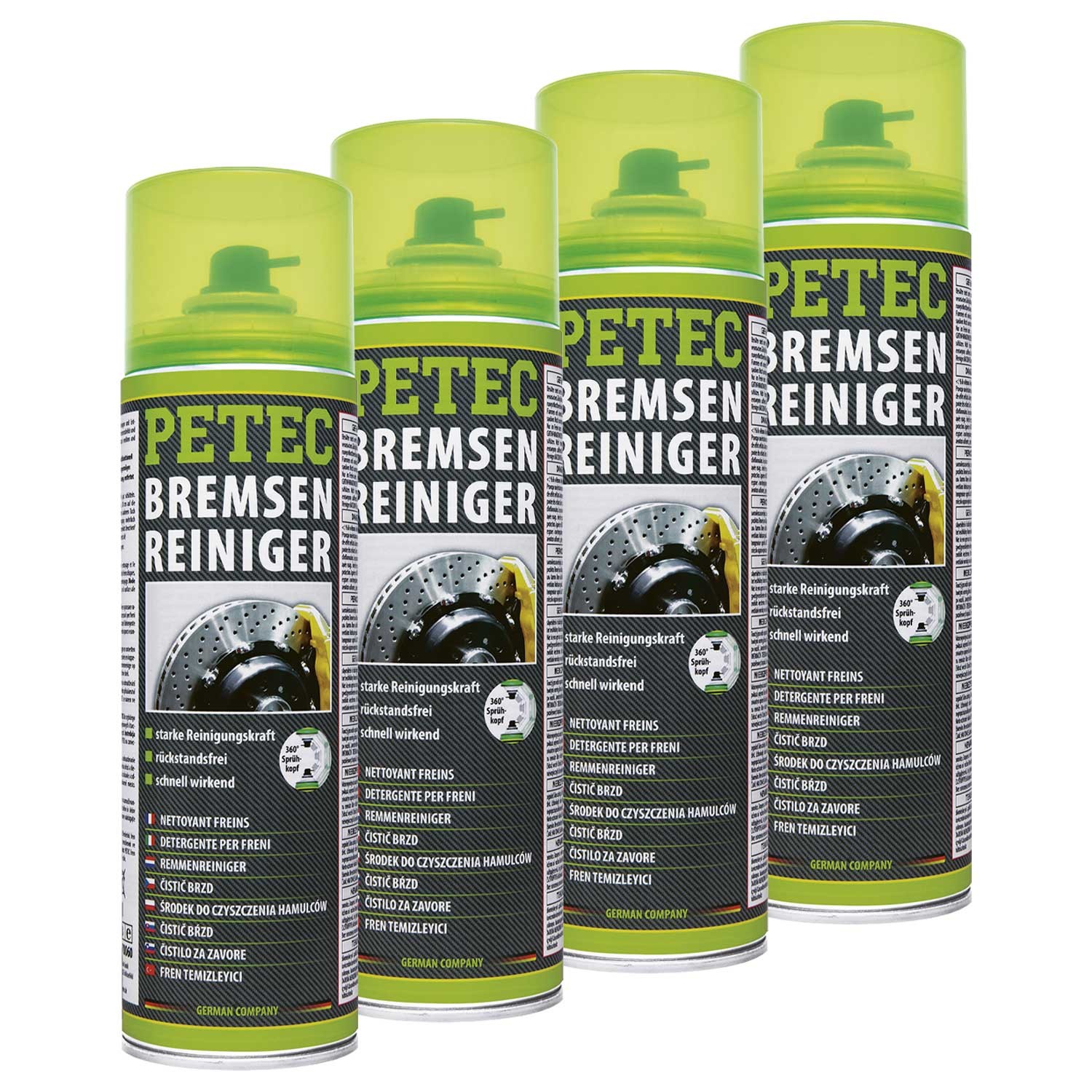 Limpiador Del Freno Limpiador Montaje Limpieza Piezas PETEC 70060 4 X 500ML