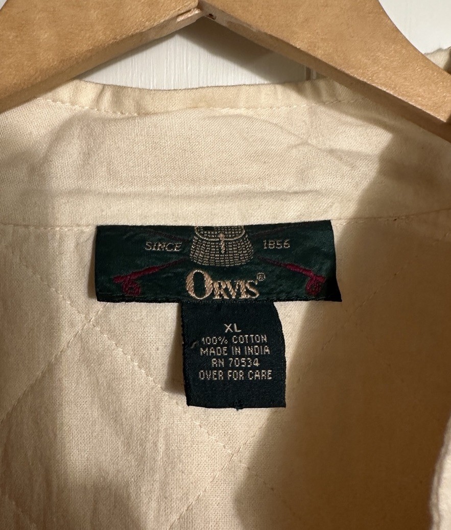 Orvis Off White Quilted Jacket Patchwork Womens S… - image 4