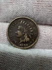 1859 Copper Nickel INDIAN HEAD CENT Penny.  Nice Higher Grade Old US Coin!