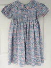 NWT Pleats & Stitches Smocked Floral Dress Girl's Size 7