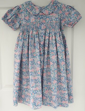 NWT Pleats & Stitches Smocked Floral Dress Gi...