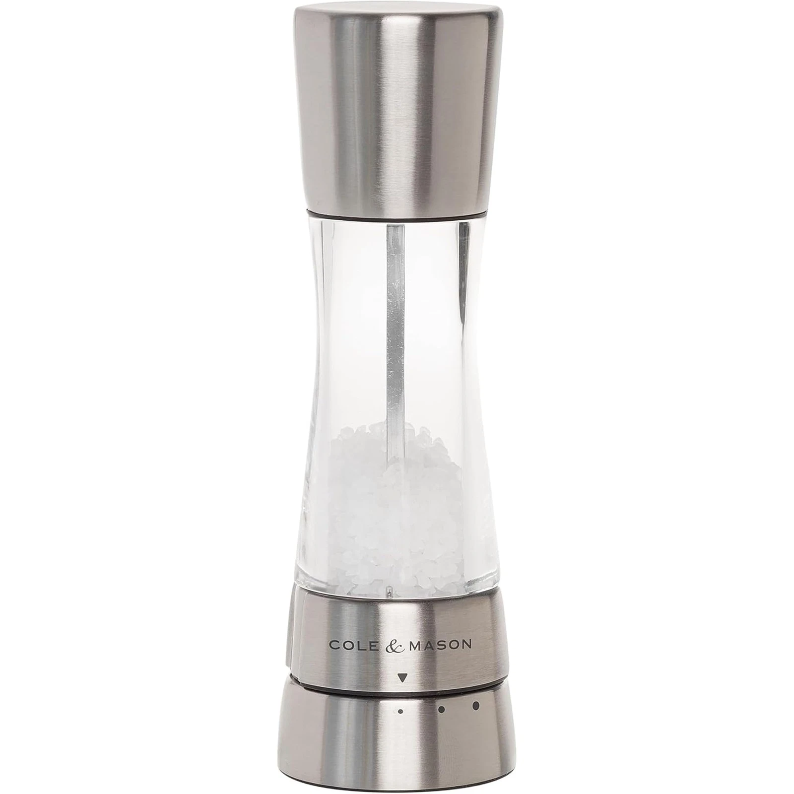 Grinder Stainless Steel Precision Mechanism Gourmet Sea COLE MASON Salt Derwent