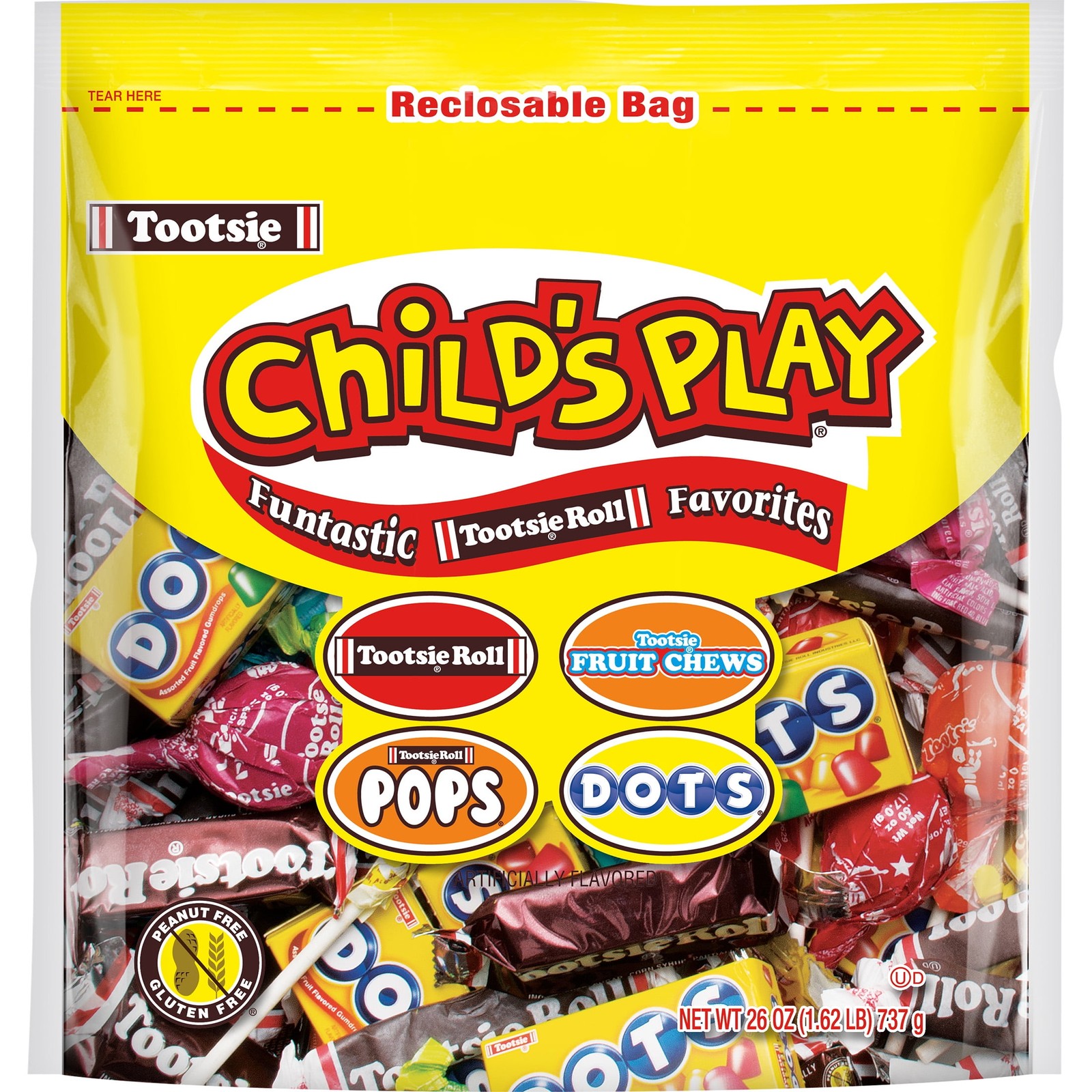 Tootsie Roll Industries 1817 Childs Play Assortment Pack, Assorted, 26 Oz