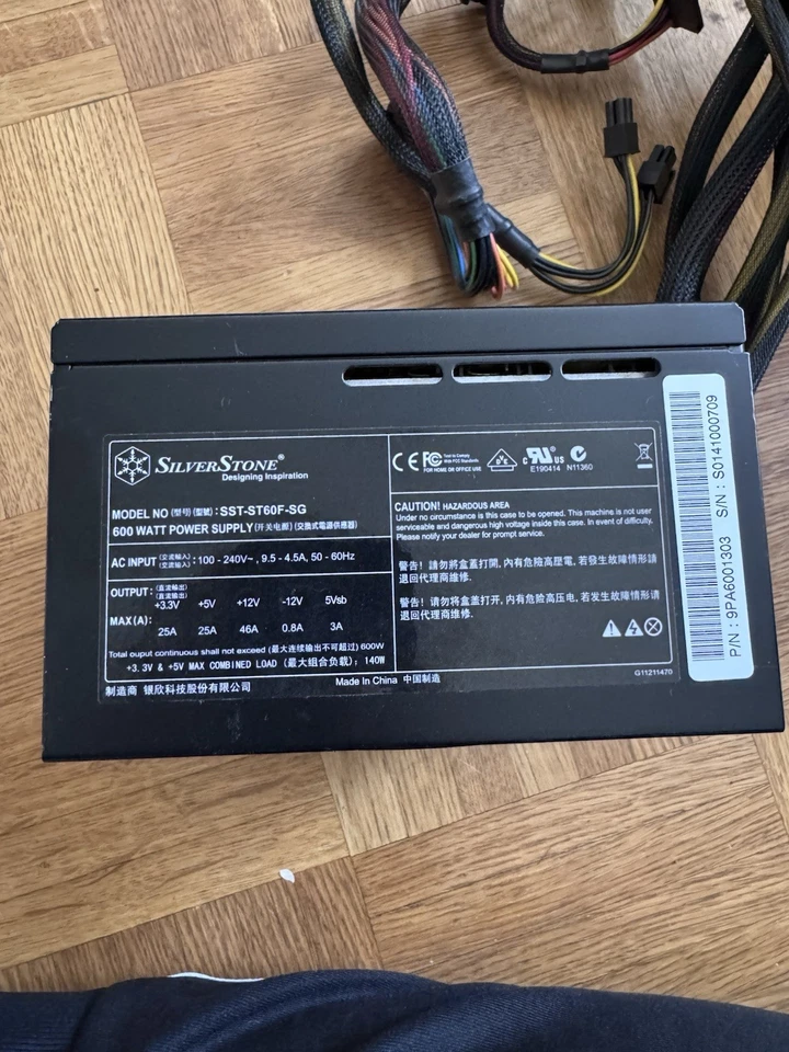 Silver stone SST ST60F SG Netzteil / Funktionsfähig - Bild 3 von 4