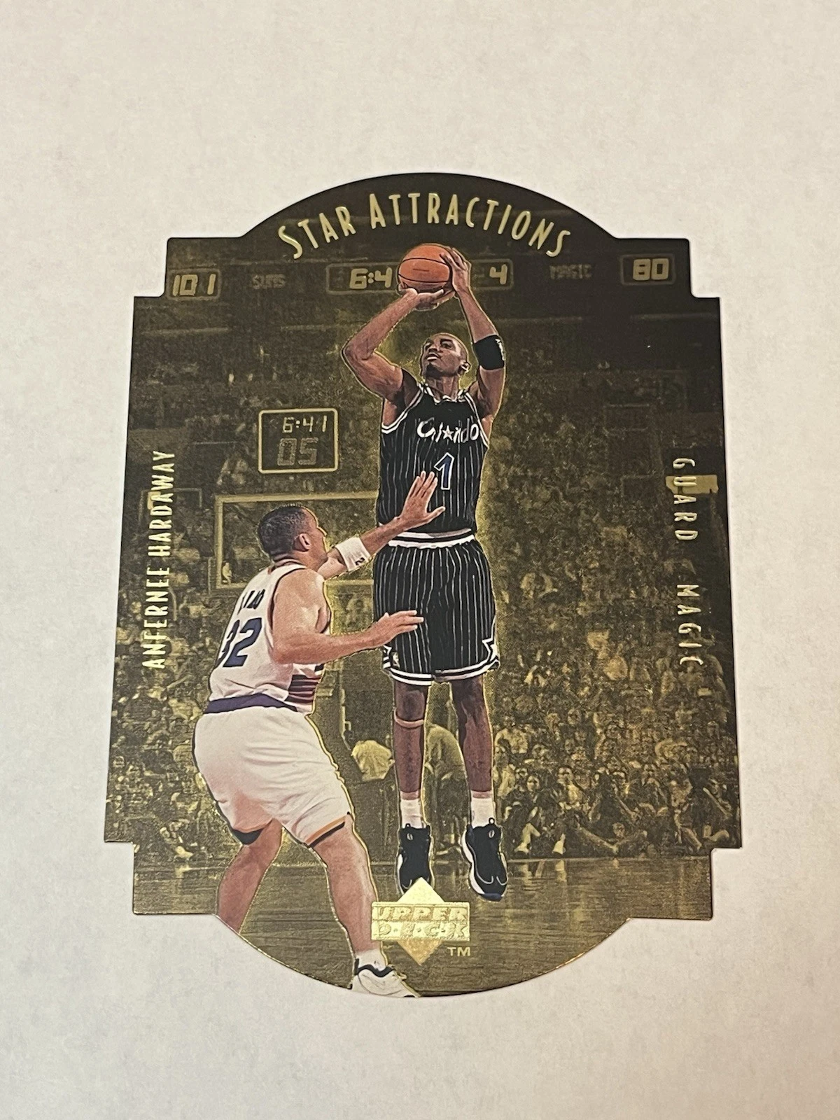1997-98 UD Collector's Choice Anfernee Hardaway Star Attractions GOLD SA18 SP