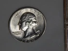 1944 P WASHINGTON QUARTER very near BU silver slabbed ungraded