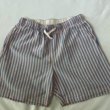 JCrew Crewcuts Boys Seersucker Striped Shorts 5.5  Inseam