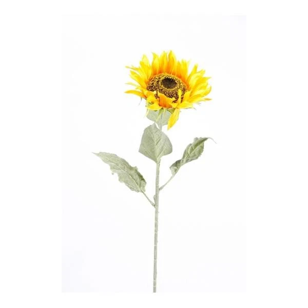 künstliche Sonnenblume mit großer XXL Blüte gelb H. 82cm D. 20cm Emerald - Bild 1 von 1