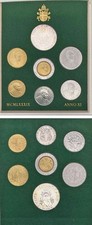 1989 Vatican City Pope John Paul II 7-Coin Set BU ~ Insured Shipping