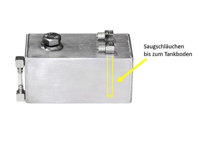 250 ml RC Modellbau Tank Edelstahl Kraftstofftank mit Ölstandsanzeige Tankboden