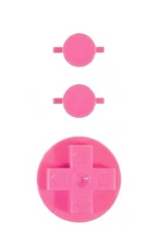 Nintendo NES-004 Controller Buttons Replacement [Solid Pink]