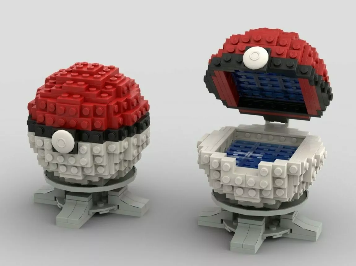 LEGO Pokemon Ball-Brand New official Lego, 191 pieces w/ instructions  red/white