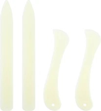 Ymapinc 4 Pcs Bone Folders, Crease Makers Plastic Paper Folding Tool Creaser Boo