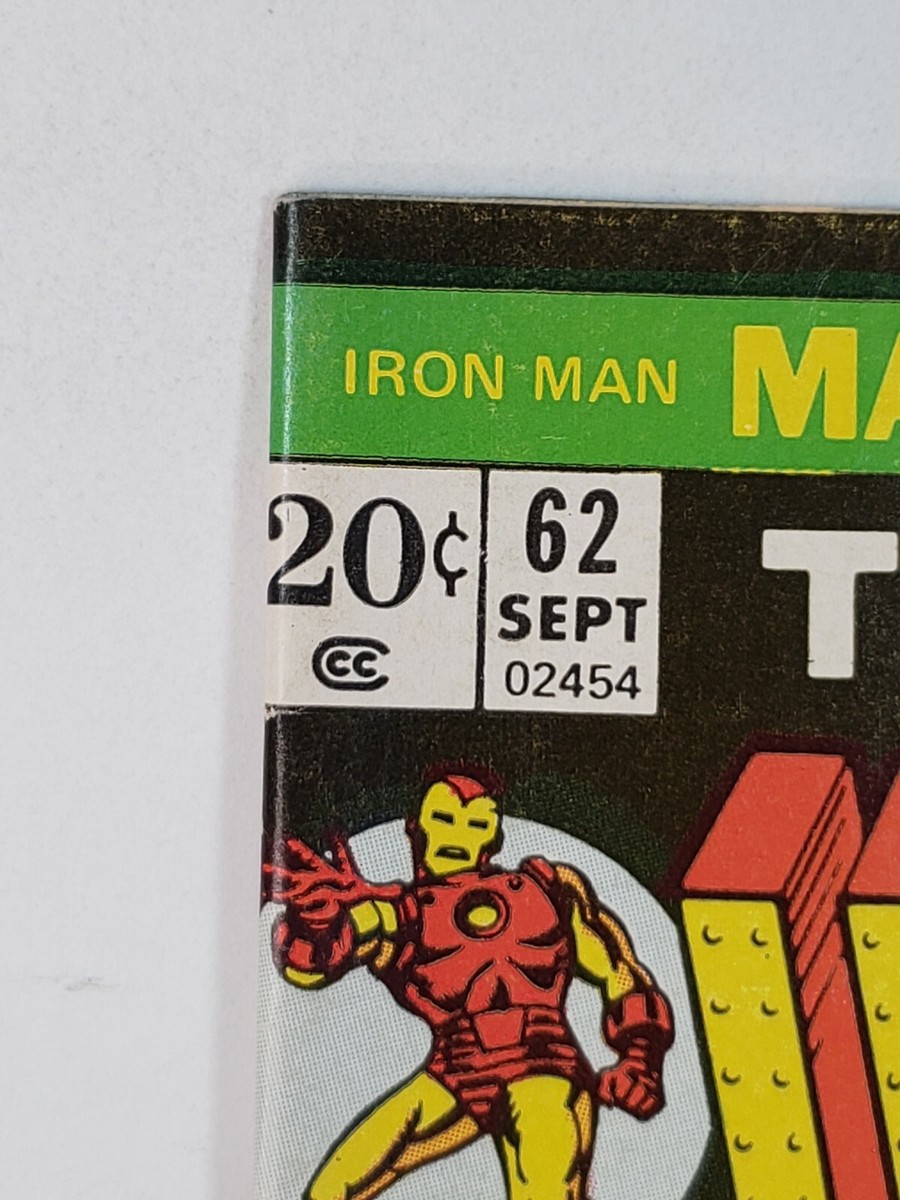 Iron Man 62 Marvel Comics Whiplash app Bronze Age 1973 midgrade