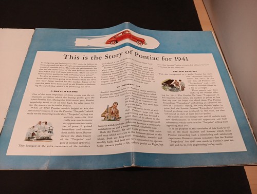 1941 Pontiac Torpedo Fleet Sixes and Eights Full Color Multi-Page Sales Brochure - 第 3/21 張圖片