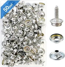 Canvas Snap Kit, Stainless Steel Snaps Marine Grade Snaps for Boat Cover - Snap 