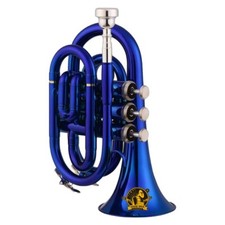 SOUND SAGA Pocket Trumpet With All Accessories Including Mouthpiece Case.