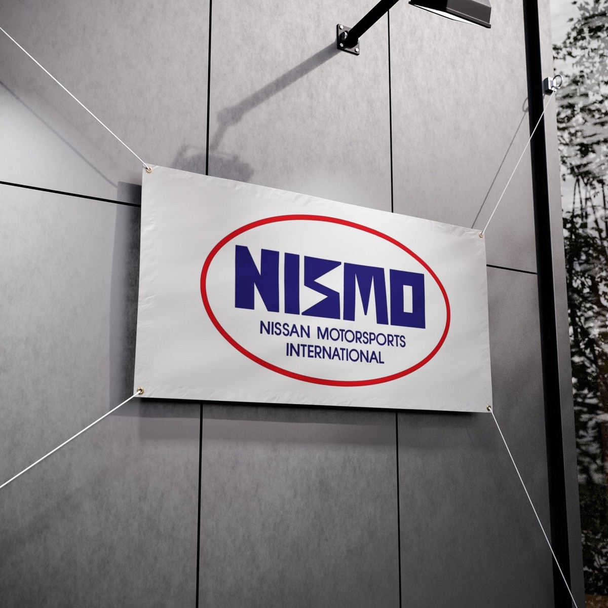 NISMO（看板） Vintage Nismo Old Logo Racetrack Banner, JDM Garage Banner, Nismo