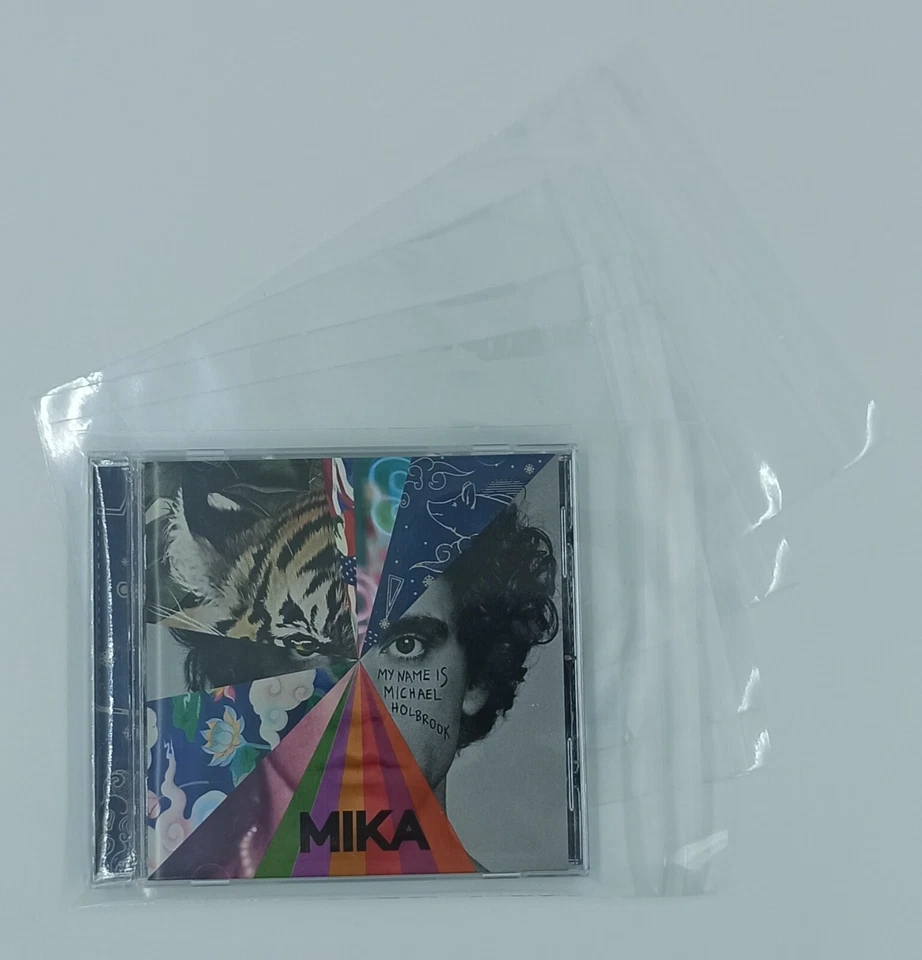 LOT 100 ETUIS POCHETTES PLASTIQUE PROTECTION A RABAT / BOITIERS CD ET DIGIPACKS - Photo 1/1