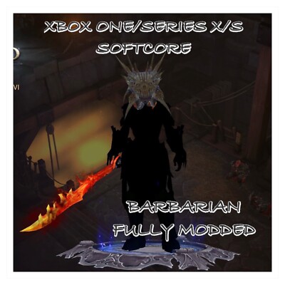 DIABLO 3 XBOX ONE/SERIES X/S BARBARIAN FULLY MODDED PRIMAL ANCIENT LEGEND SET