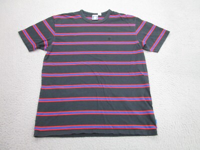 Undefeated Shirt Mens Medium Red Black Blue Striped Adult tee