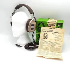 Realistic Custom Pro Stereo Headset Model 33-1002 Original Box KOSS Instructions