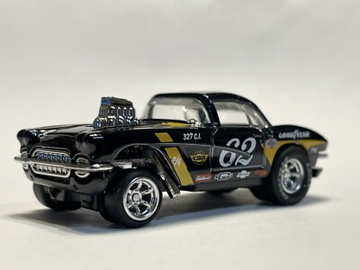 Nissin ウッドポッド　展示品 Hot Wheels 2025 Super Treasure Hunt Test Item 62 Corvette Gasser