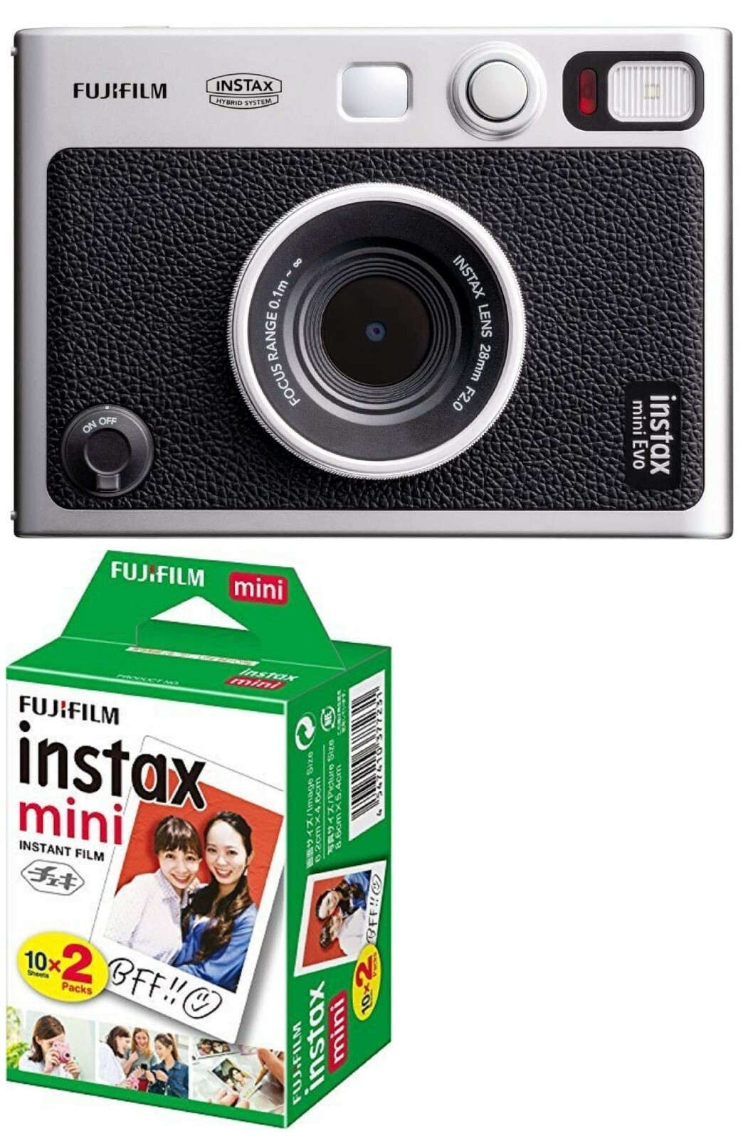 FUJIFILM instax mini Evo Hybrid Instant Camera with 20 Film Sheets-image