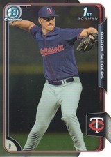 2015 Bowman Chrome Prospects #BCP105 Aaron Slegers Minnesota Twins