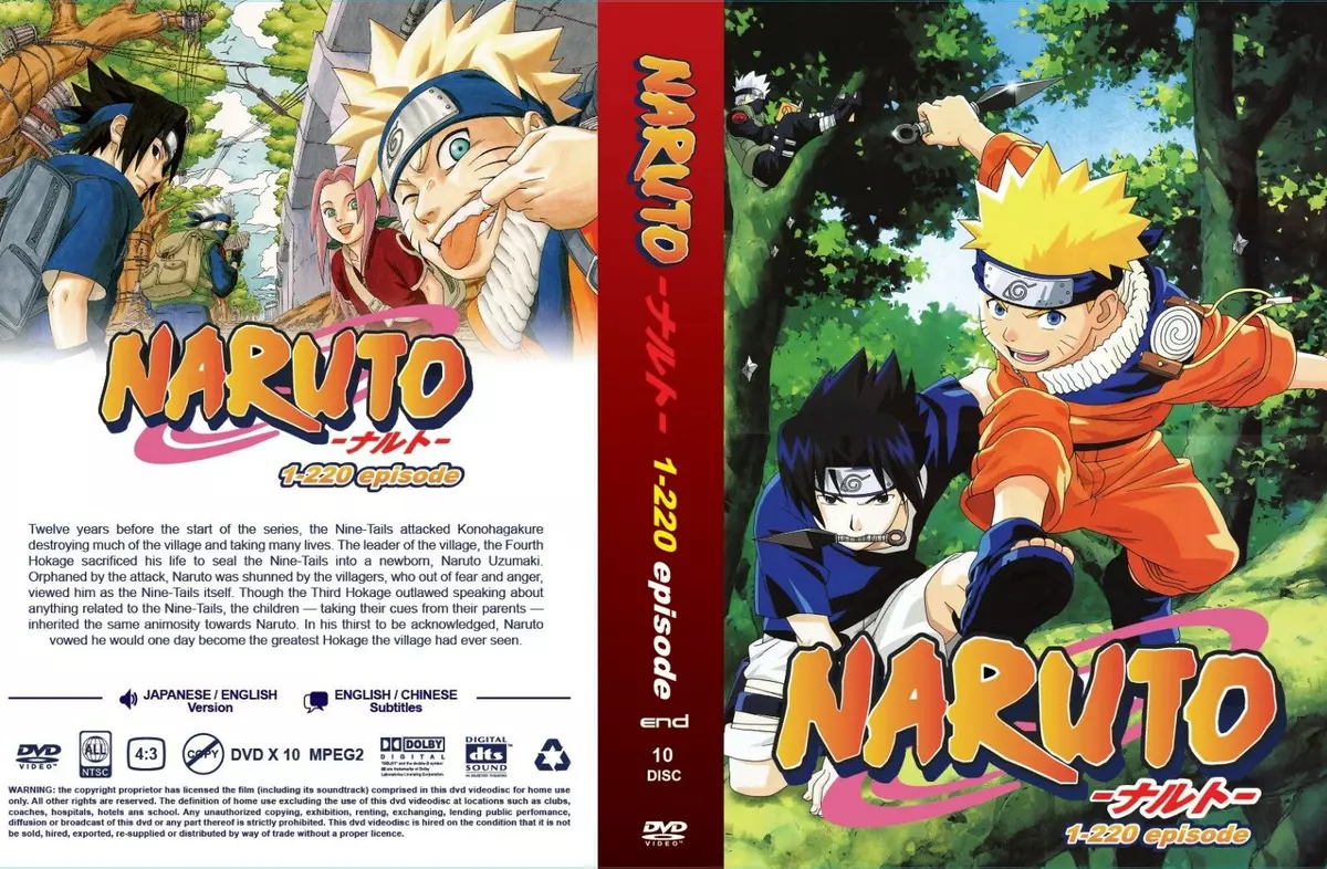 NARUTO 9 TEMPORADA COMPLETA EM 2 DVDS