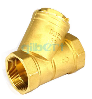 #ad #ad 2quot; BSPP Female Brass Y Strainer Valve Pressure Washer Jet Air Conditioner #F7 EUR 43.63