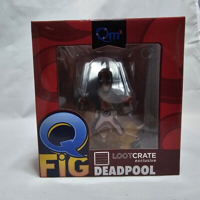 Marvel Action Figure Deadpool Q-Fig from QMX New in Box Loot Crate Exclusive