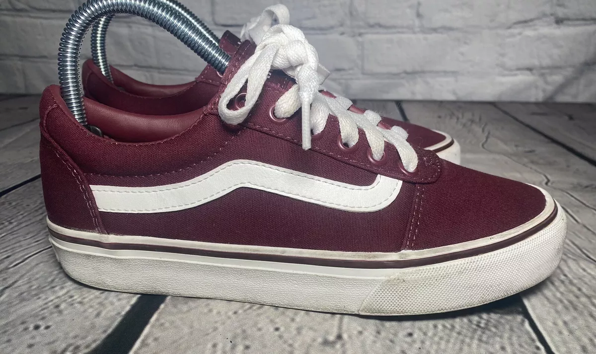 Vans Old Skool Low Top Skate Burgundy Maroon Suede Women s Size 6