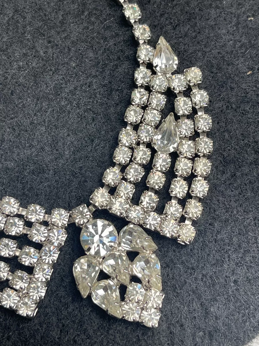 Vtg Custom Jewelry Rhinestone Necklace eBay