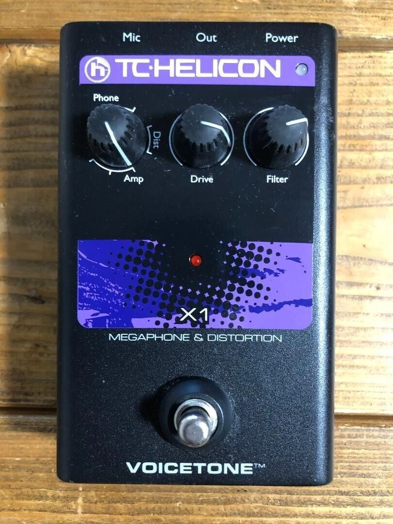 TC-Helicon VoiceTone X1 Megaphone Distortion pedal Effects Processor VOICE TONE